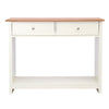 Hallway Console Table 2 Drawer Makeup Vanity Table with Shelf Storage Sideboard