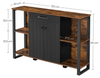 Industrial Storage Sideboard Rustic Metal Console Table Vintage Cabinet Unit