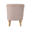 Velvet Occasional Tub Chair Armchair Vanity Chair Pink Padded Backed Dining Room