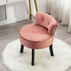 Retro Pink Occasional Hallway Bedroom Living Room Accent Dressing Chair Fabric