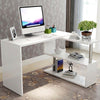 Corner L-Shape Computer Desk PC Laptop Table with Shelf Home Office Workstation