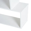 6-Tier Storage Shelf Modern S-Shape Design Stand Unit Storage Display White