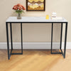Narrow Long Entryway Coner Table Marble TopConsole Table Sofa Couch Accent Table