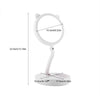 Folding LED Illuminated Cosmetic Mirror USB Double-sided Round Makeup Mirror