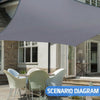 Waterproof Sun Shade Sail Outdoor Garden Patio Awning Canopy Cover UV BlocK