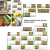 SPICE HERB JAR RACK HOLDER 2/3/4/5 TIER FOR KITCHEN DOOR CUPBOARD STORAGE / WALL