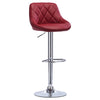 1xBar Stool Bar Chair Adjustable Breakfast Kitchen Stool Leather Swivel Gas Lift