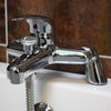 Modern Bathroom Chrome Sink Bath Filler Tap Shower Mixer Taps With Hand Held