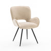 LILY MODERN VELVET DINING CHAIR PADDED SEAT METAL LEG KITCHEN OFFICE SET OF 2