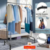 UK 4ft Heavy Duty Clothes Rail Home Shop Garment Hanging Coat Display Stand Rack