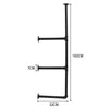 3-5.5 Tier Industrial Wall Rack Pipe Hanging Storage Display Shelving Bracket UK