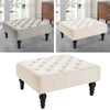Chesterfield Button Coffee Table Footrest Chair Footstool Ottoman Pouffe Fabric