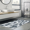 120cm Vinyl Floor Mat Rug Tile Mosaic Pattern Non Slip Easy Clean Home Decor