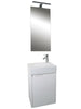 LED Light Vanity Mirror & Sink Basin Unit Faucet Bathroom Toilet Cabinet