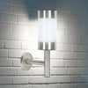 2PCS Stainless Steel Solar LED Wall Light Garden Outdoor Patio Light Decoration