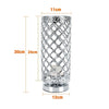 Modern Table Lamp Genuine Crystal Dimmer Chrome Lounge Light Home UK