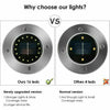 16 LED Solar Powered Flat Lights LED Buried Deck Light Ground Lamp Outdoor Disk