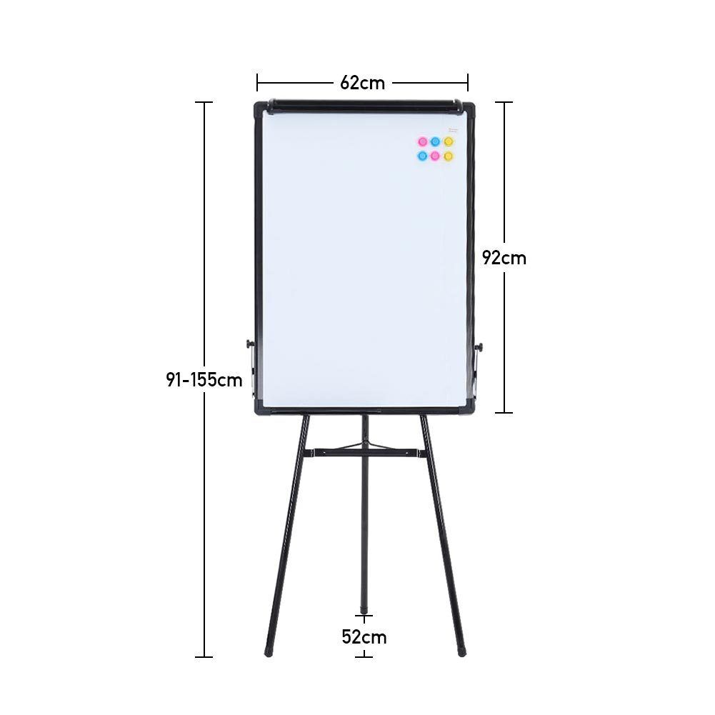 Standing Flip Note Tripod Whiteboard Magnetic Standing Flip chart Easel Lightweight 24 x ...