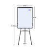 Tripod Whiteboard Magnetic Standing Flip chart Easel Lightweight 24 x 36 Inches