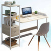 Wood Computer Desk Laptop PC Table Home Office Study Simple Workstation Shelves