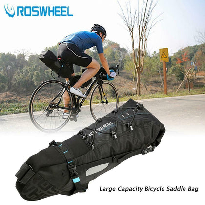 Waterproof Bicycle Saddle Bag Pannier Bike Tail Seat Bag Adjustable 3L-10L Q1R0