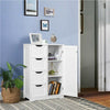 Bathroom Cabinet with 4 Drawers Storage Unit Floor Standing Cabinet for Bathroom