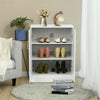 Shoe Cloth Storage Cabinet Cupboard Footwear Rack Stand Wood Sideboard Organizer