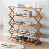 Bamboo Shoe Rack Foldable Shelves Footwear Storage Shelf Organizer Wood Pergola