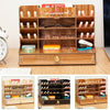Wooden Pen Pencil Storage Holder Organizer Office Desk Tidy Case & Large