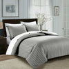 100% Hotel Quality Bed Set Striped Duvet Cover & Pillowcase Single Double King
