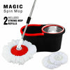 360 Spin Floor Mop & Bucket Set With 2 Mop Heads Floor Cleaner Cleaning Rotating