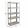 5 Tier Shelf Large Galvanised Warehouse DIY Garage Storage Rack Shelving Holder