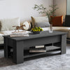 Adjustable Wooden Coffee Table With Storage Lift Top Up Drawer Shelf Living Room