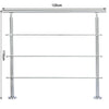 Stainless Steel Hand Rail Balustrade 0-3 Cross Bar Home Garden Safety Stair Rail