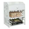 Bedside Table White Wooden Cabinet & Drawer Unit Storage Bedroom Nightstand UK