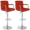 Miami Bar Stools Faux Leather Gas Lift Modern Breakfast Kitchen Barstool Swivel