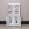 Waterproof PVC Wooden Bathroom Cabinet Shelf Cupboard Bedroom Storage Unit White