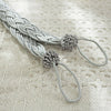 2x Braided Plain Thick Satin Rope Modern Curtain Tie Backs- Tiebacks& Holdbacks