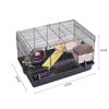 Hamster Pet Rodents Cage Play Activity Tunnel Bowl Animal Habitat Travel Carrier