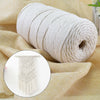 UK 200m 100% Natural Beige Cotton Twisted Cord Craft Macrame Artisan String 3mm