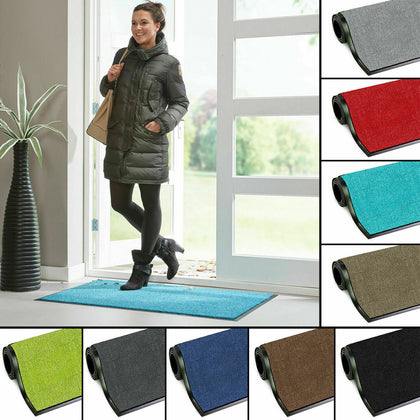 Plain Barrier Mat Runner Heavy Duty Door Mat Entrance Dirt Trapper Anti Slip New