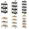Narrow Slim Kitchen Storage Trolley Fruit Vegetable Gap Rack Basket Shelf Cart