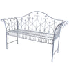 Garden Metal Wood Bench Outdoor Seating Cast Iron Rustic Patio 2 3 Seat Cushion