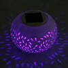 CERAMIC STONE COLOUR CHANGING LED SOLAR POWER LIGHT TABLE GARDEN OUTDOOR LAMP UK (DS-CLS)