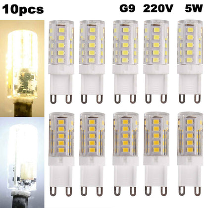 10PCS G9 LED Bulb 5W SMD2835 Capsule Light Replace Halogen Bulbs Energy Saving