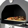 Outdoor Garden Pizza Oven Charcoal BBQ Grill 2-Tier Freestanding with Chimney