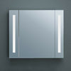 Luxury Bathroom Cabinet with Mirror LED Lights 220V Socker Sensor Dimister Pad