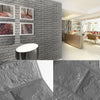10pcs White 3D Tile Brick Wall Sticker Self-adhesive Waterproof Foam Panel Stick