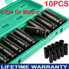 10PC 1/2" Drive Deep Impact Sockets Set Long Reach Sockets Wheel Wrench Nut Tool