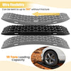 2 PCS Large Recovery Traction Boards Set W/ Jack Lift Base Traction Tire ladder